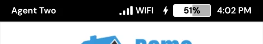 Terminal top bar showing the agent name, WIFI signal, battery and time
